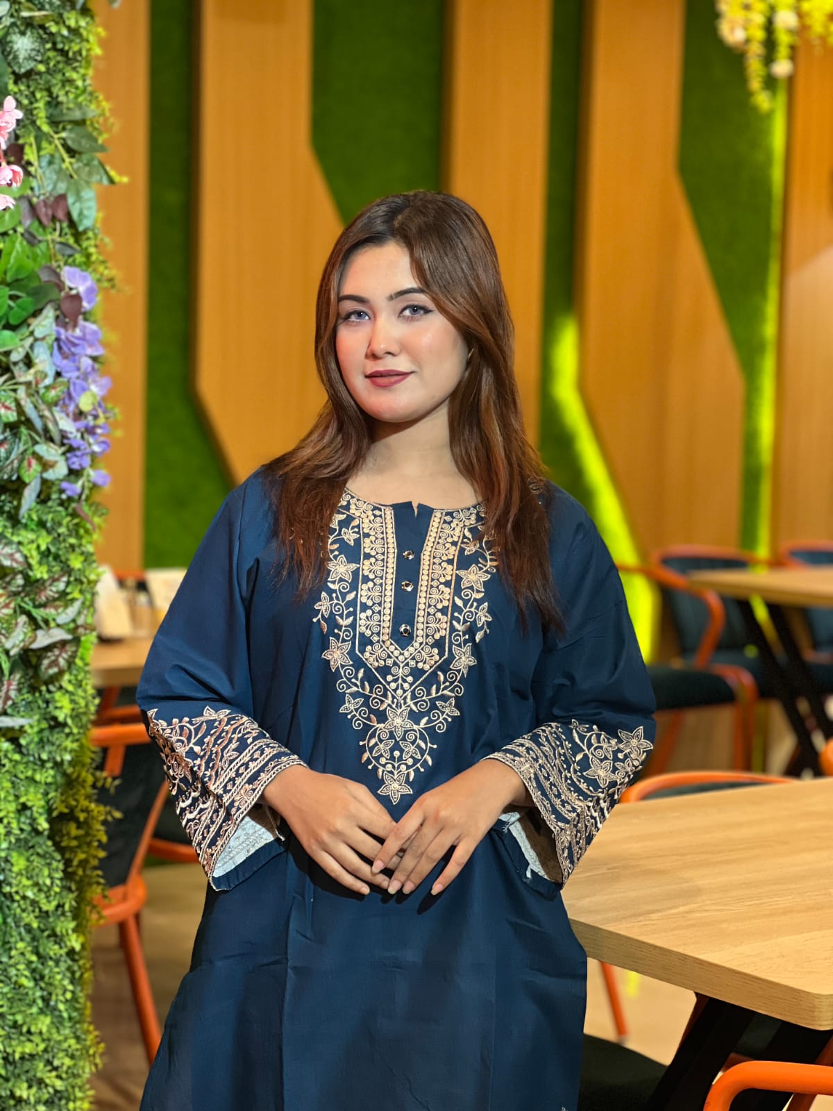 এমব্রয়ডারি রেডিমেড ২-পিস কম্বো
