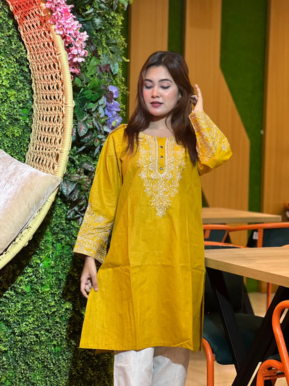 এমব্রয়ডারি  রেডিমেড ২-পিস কম্বো